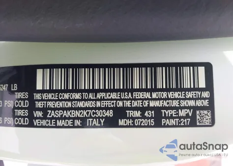 2019 Alfa Romeo Stelvio Ti Awd z USA, uszkodzony, nr VIN ZASPAKBN2K7C30348